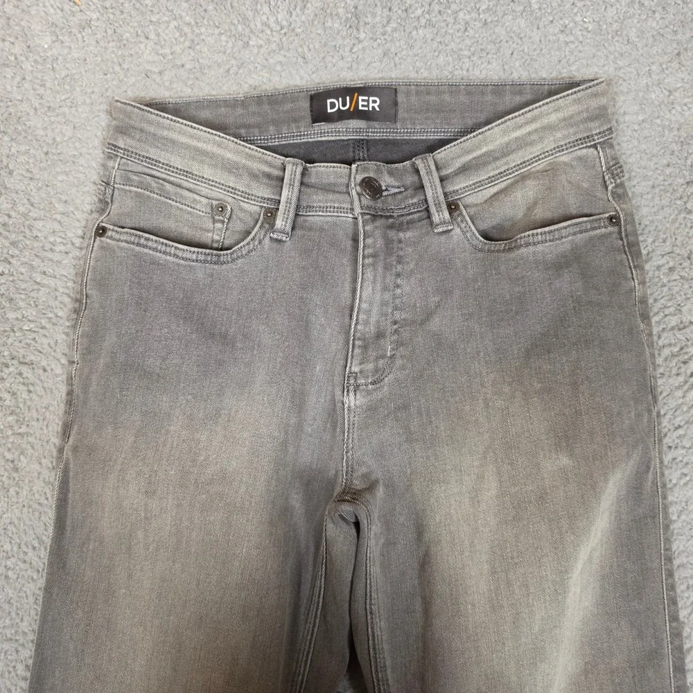 Duer DU/ER Performance Denim Jeans Mens 30 Grey Excellent Slim‎ Fit Stretch 3043